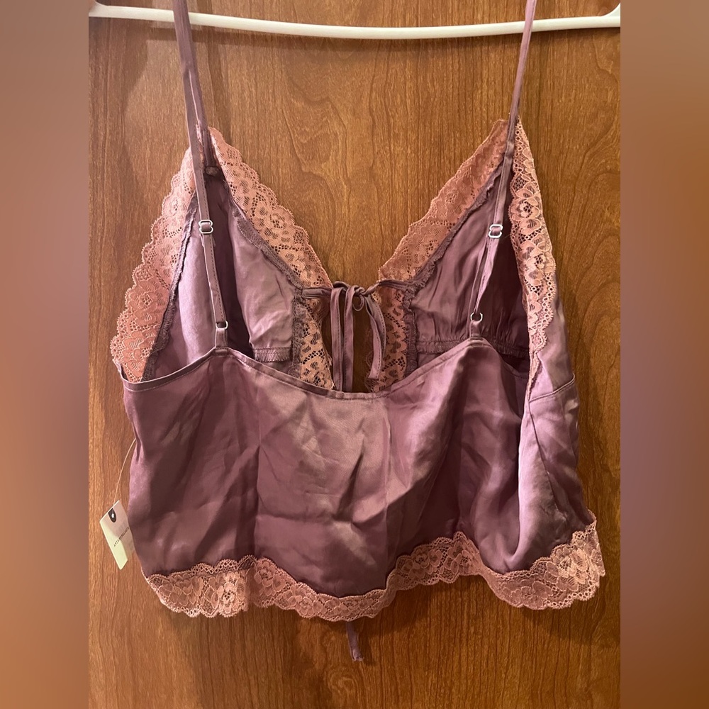 Anthropologie Lyrebird Flyaway Lace-Trim Tie-Front Cami - NWT - Size Large - Picture 9 of 16